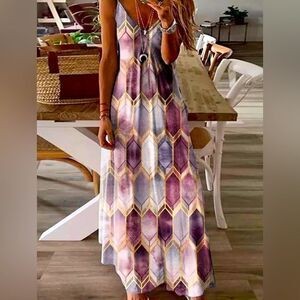 V-Neck Maxi Dress